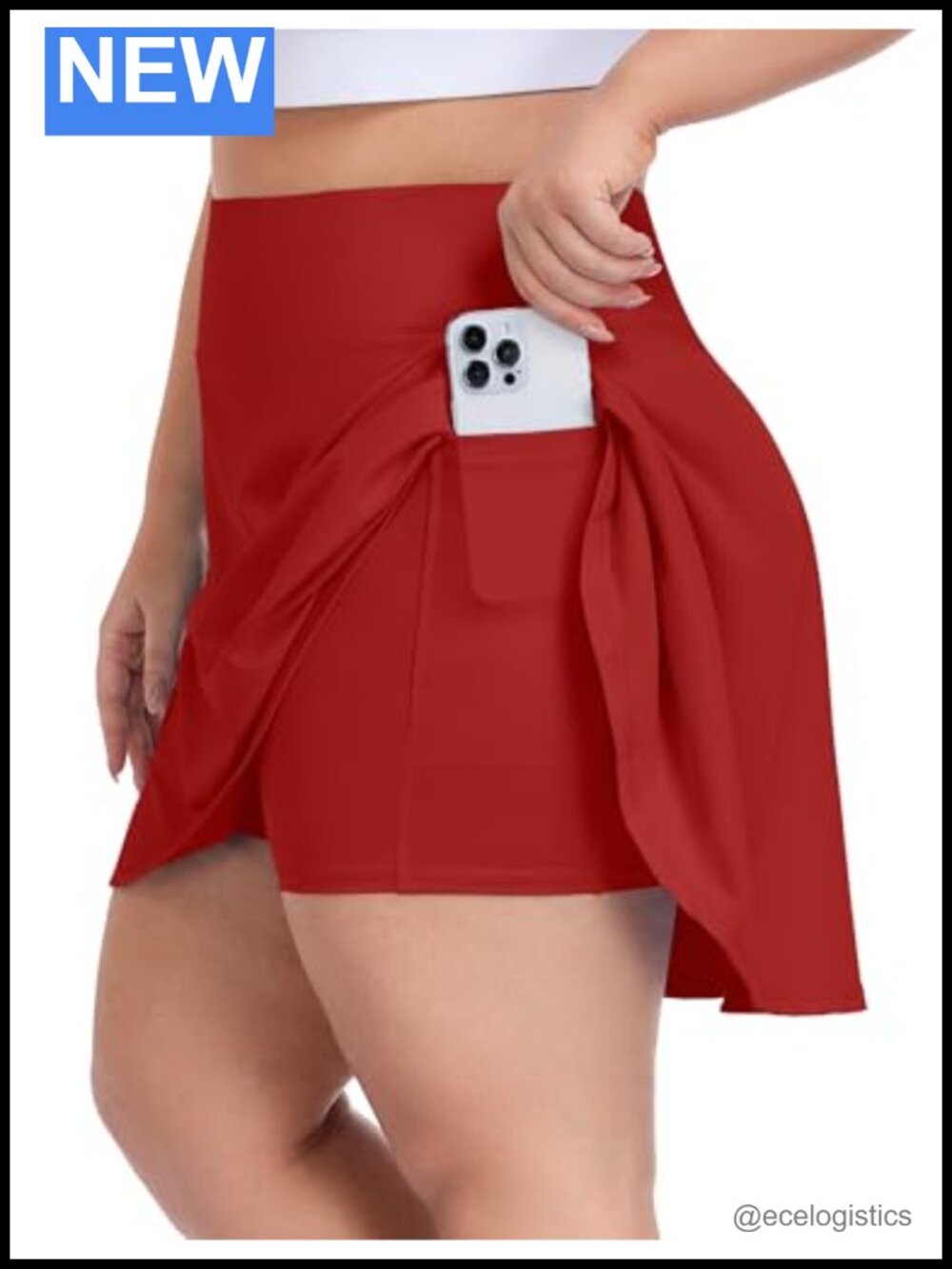 Plus Size Tennis Skorts with Shorts Athletic Pleated Golf Skirts High Rise